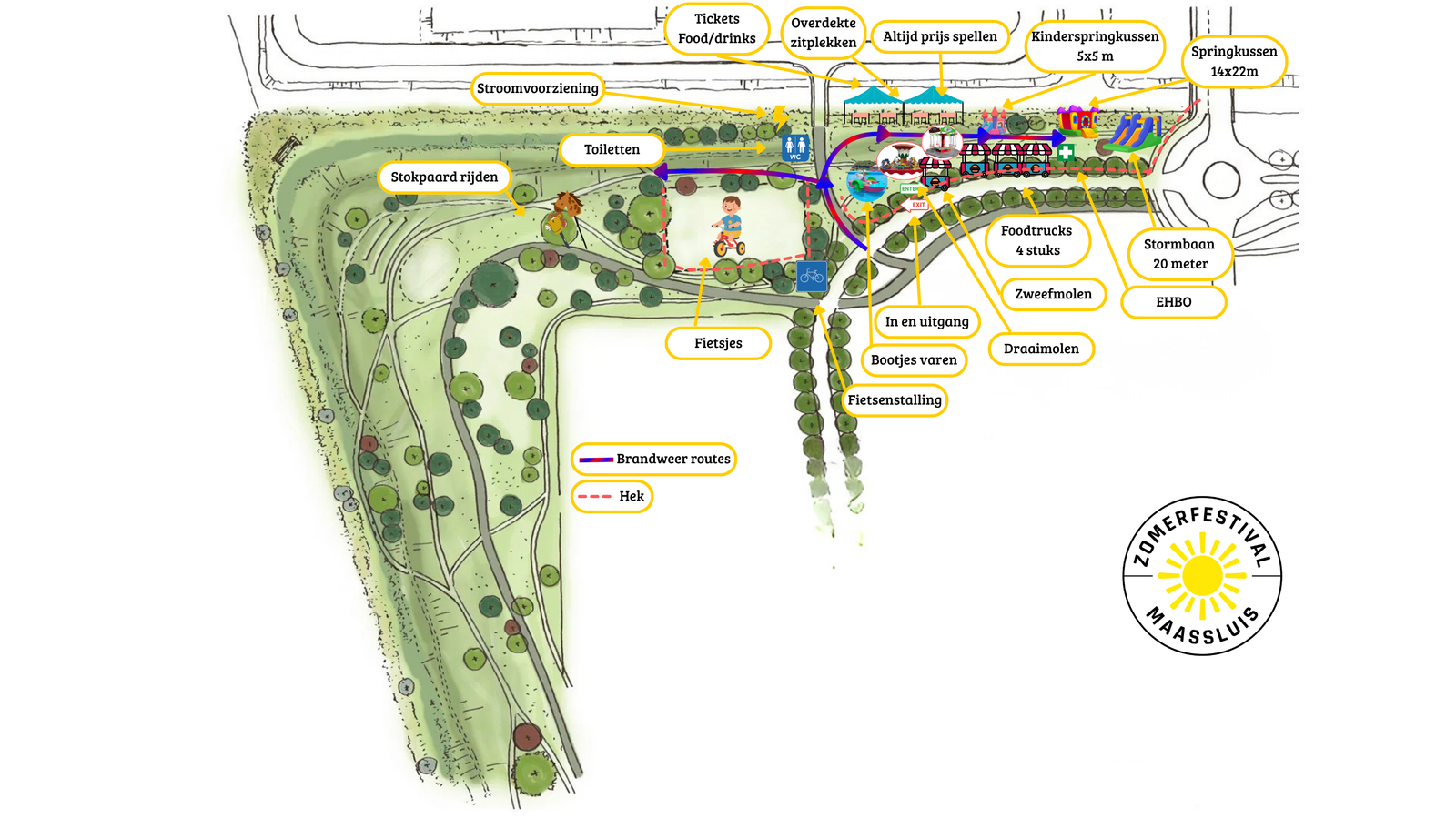 Plattegrond Zomerfestival Maassluis